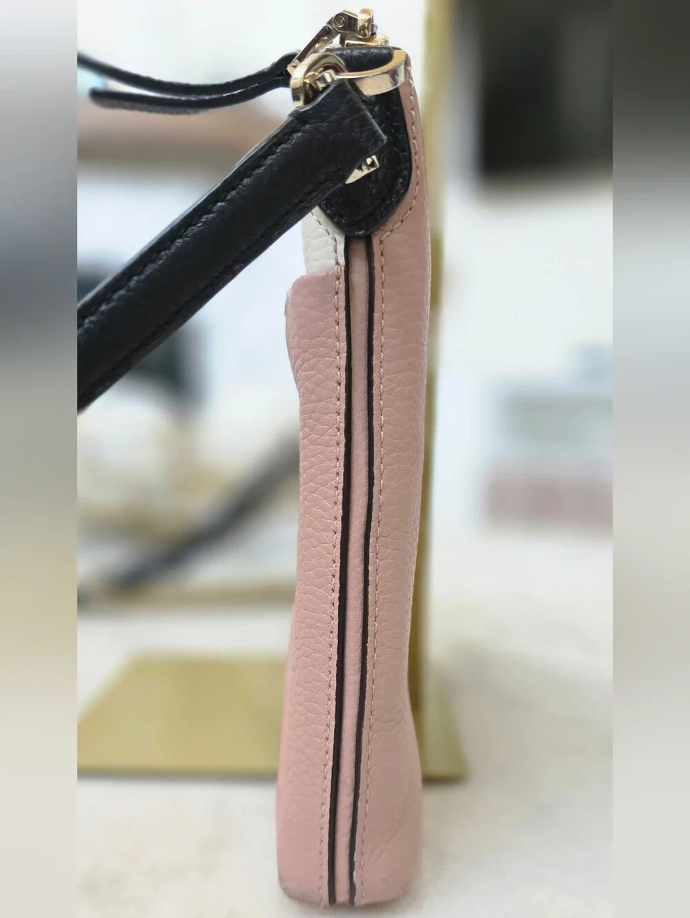 Kate Spade New York Polly Medium Crossbody in Pink and Cream Colorblock